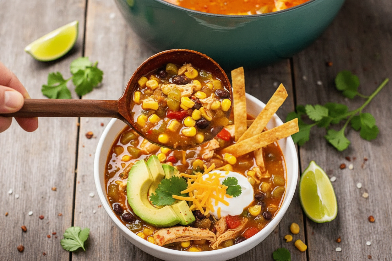 Easy Chicken Tortilla Soup Recipe