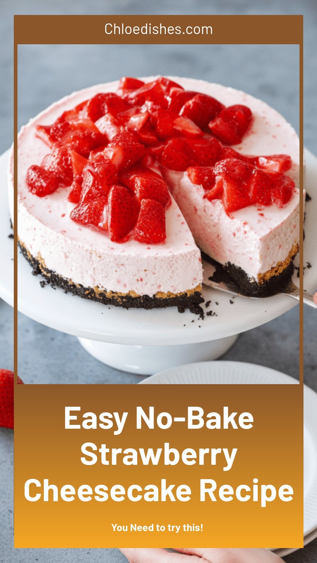 No-Bake Strawberry Cheesecake Recipe