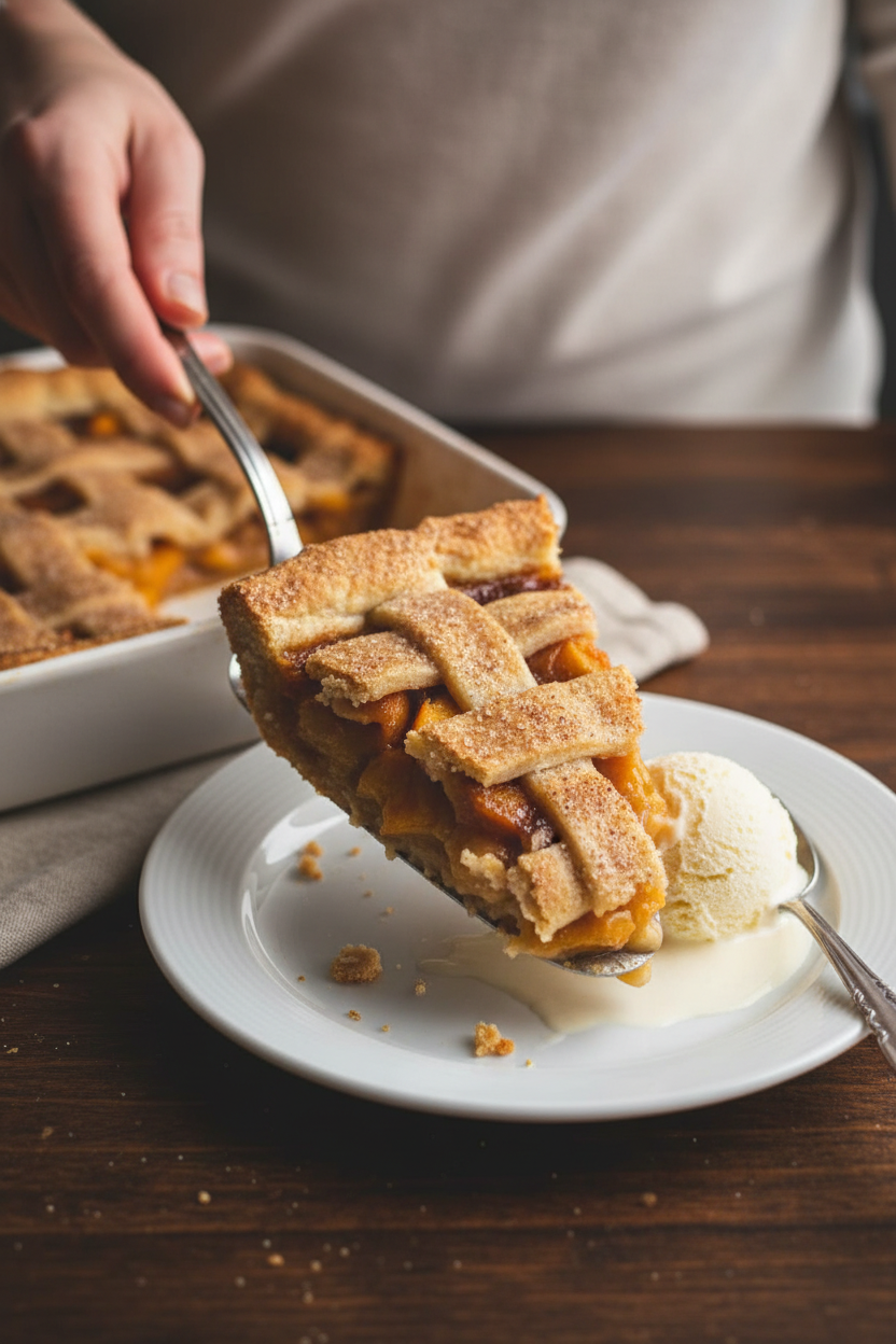 Peach Cobbler with Ready-Made Crust