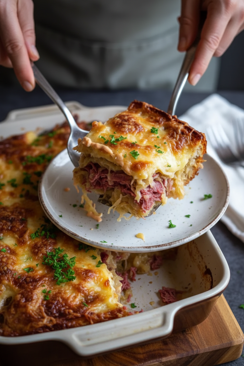 Deliciously Easy Reuben Bake Recipe