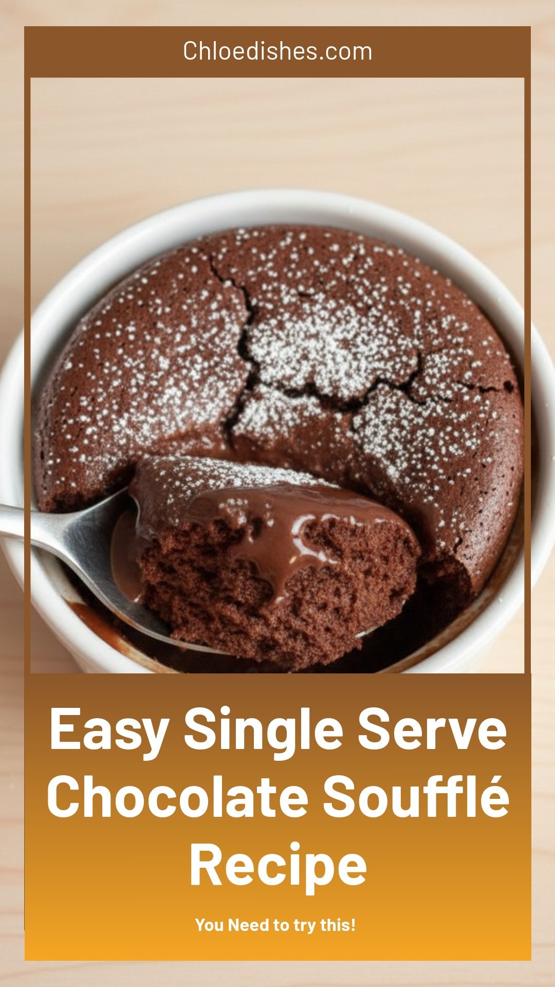 Easy Single Serve Chocolate Soufflé