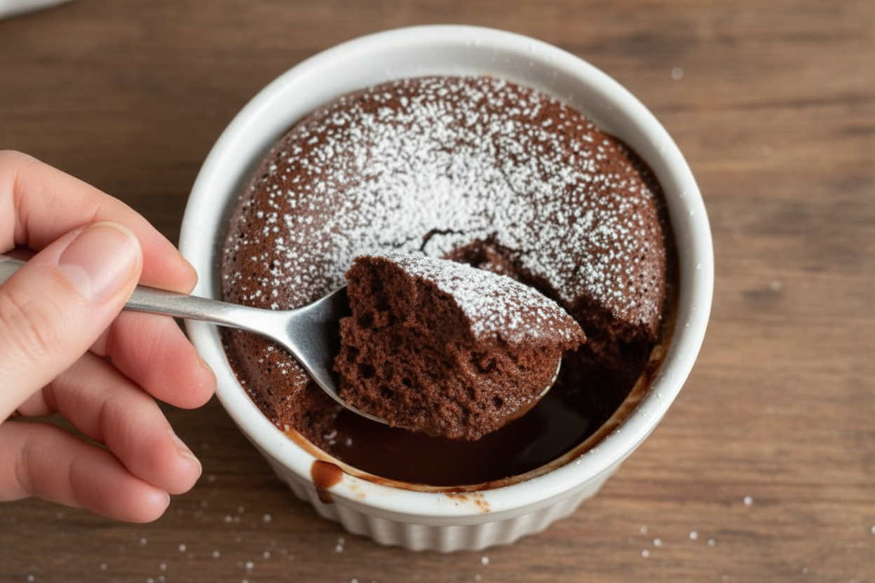 Easy Single Serve Chocolate Soufflé
