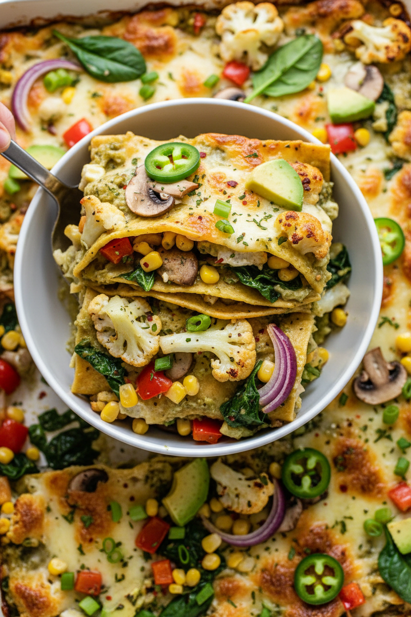 Vegetable Enchilada Casserole