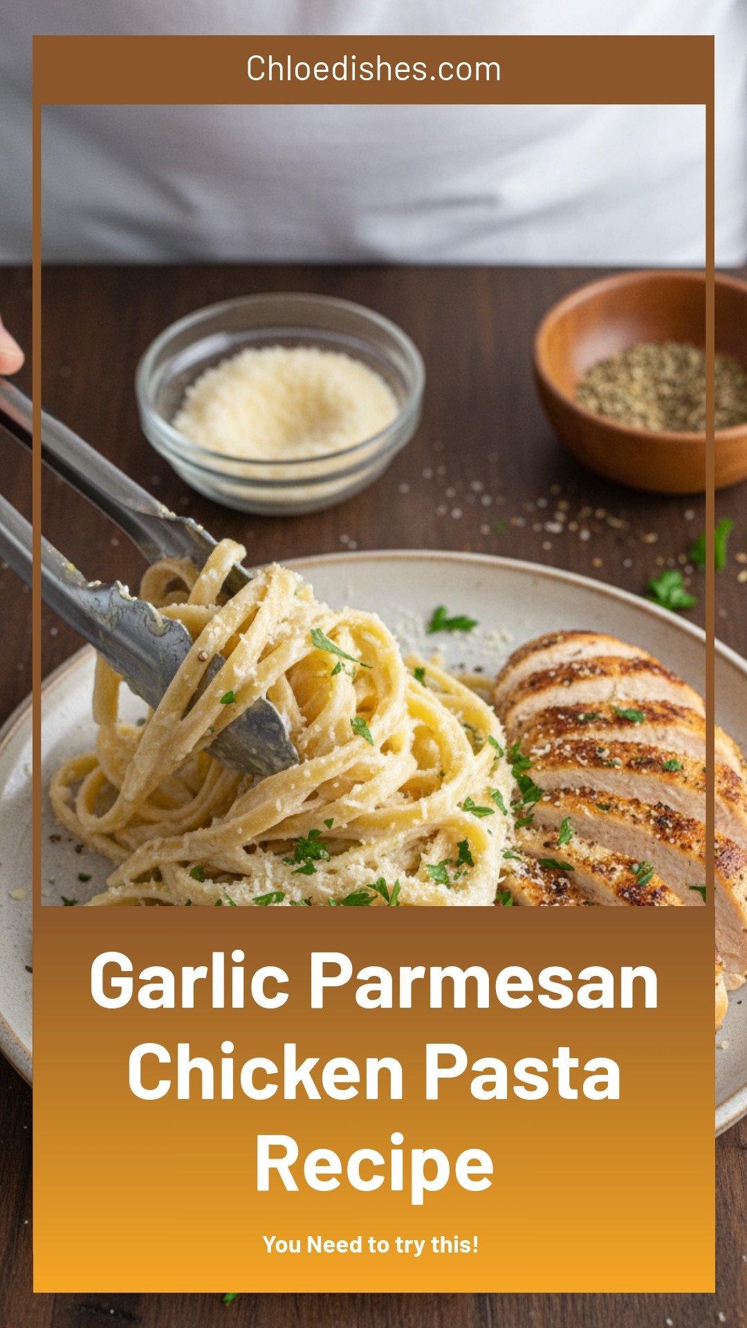 Make This Garlic Parmesan Chicken Pasta