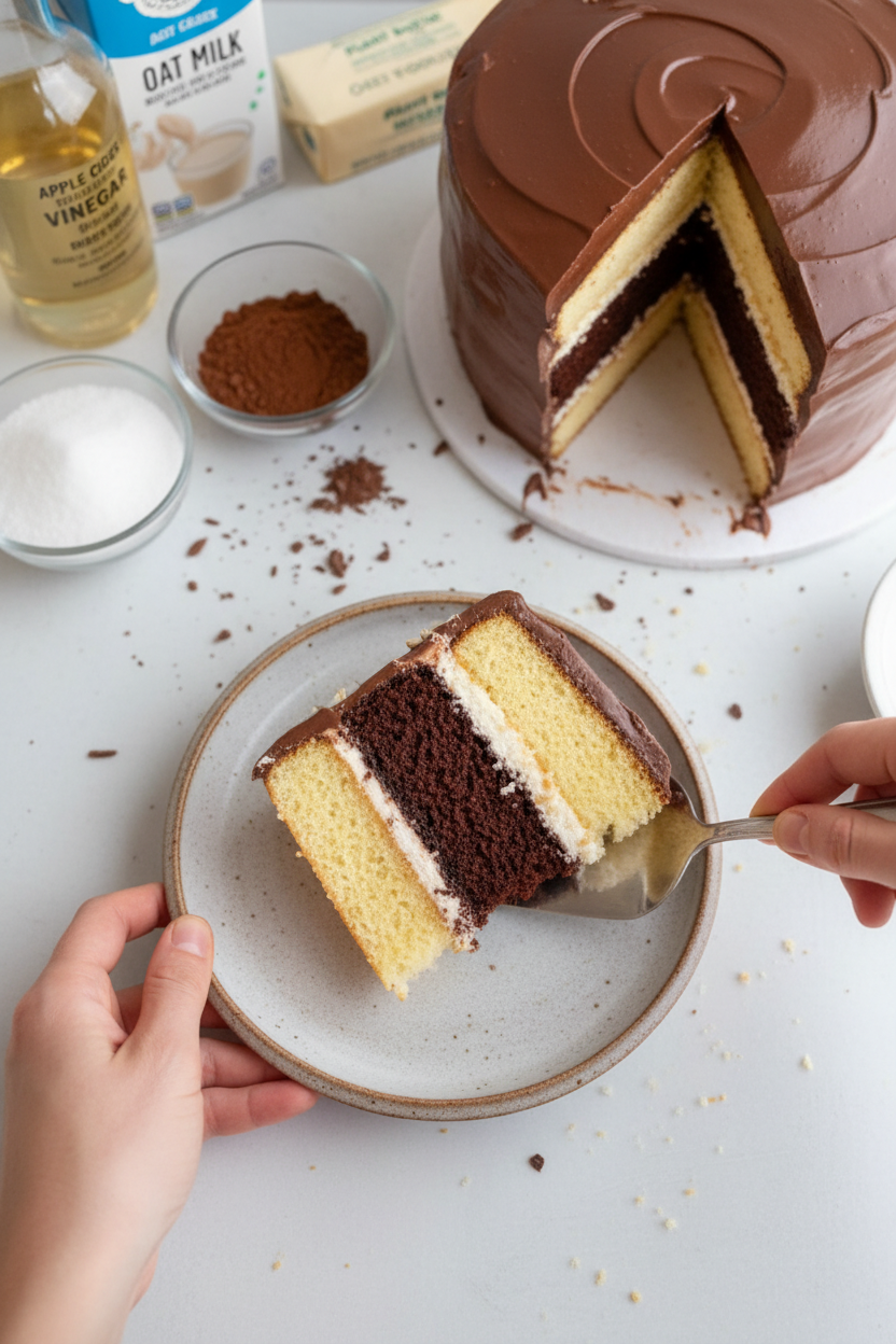 Gluten Dairy Free Cake | Chocolate + Vanilla