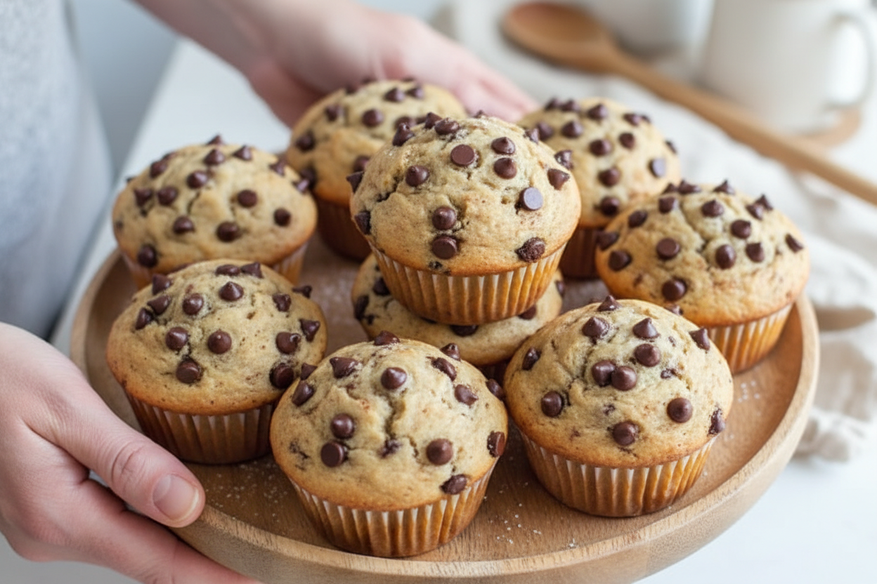 Gluten Free Banana Chocolate Chip Muffins