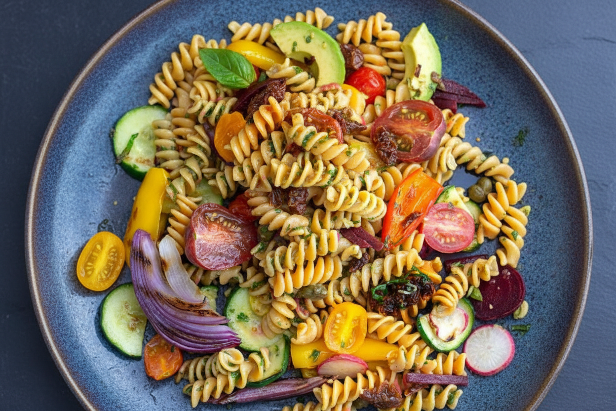 Gluten Free Barilla Pasta with Grilled Vegetables