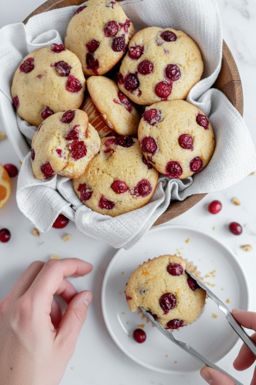 Gluten-Free Cranberry Orange Muffins (DF Option)
