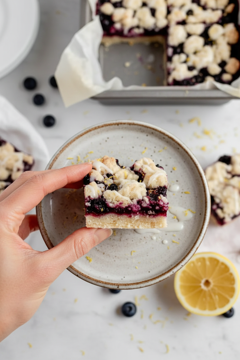 Gluten-Free Lemon Blueberry Bars (Dairy-Free)
