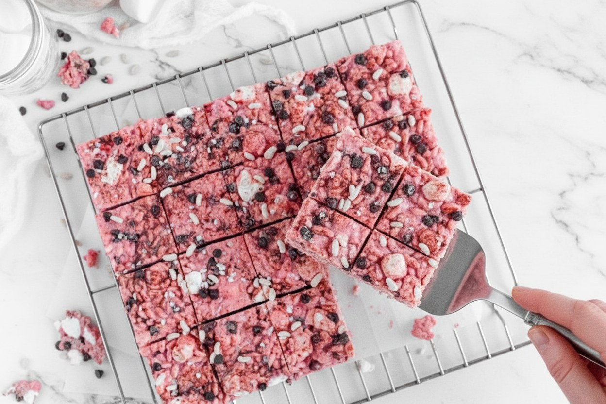 Gluten-Free Dairy-Free Strawberry Rice Krispie Treats