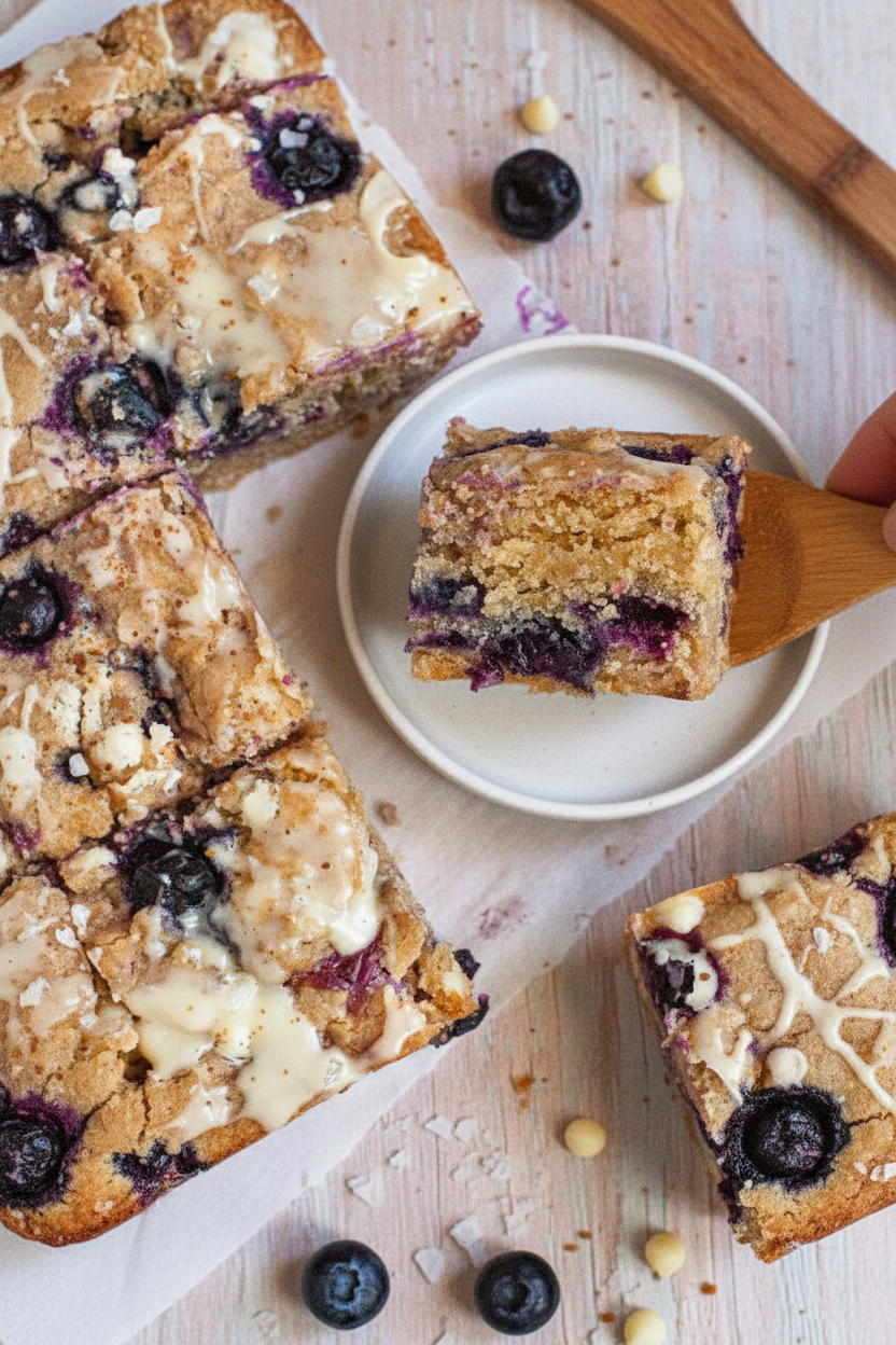 Blueberry Blondies (Gluten-Free & Vegan)