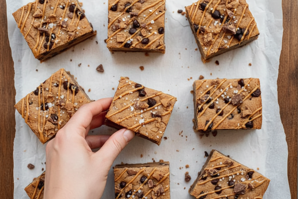 Gluten-Free Vegan Peanut Butter Blondies