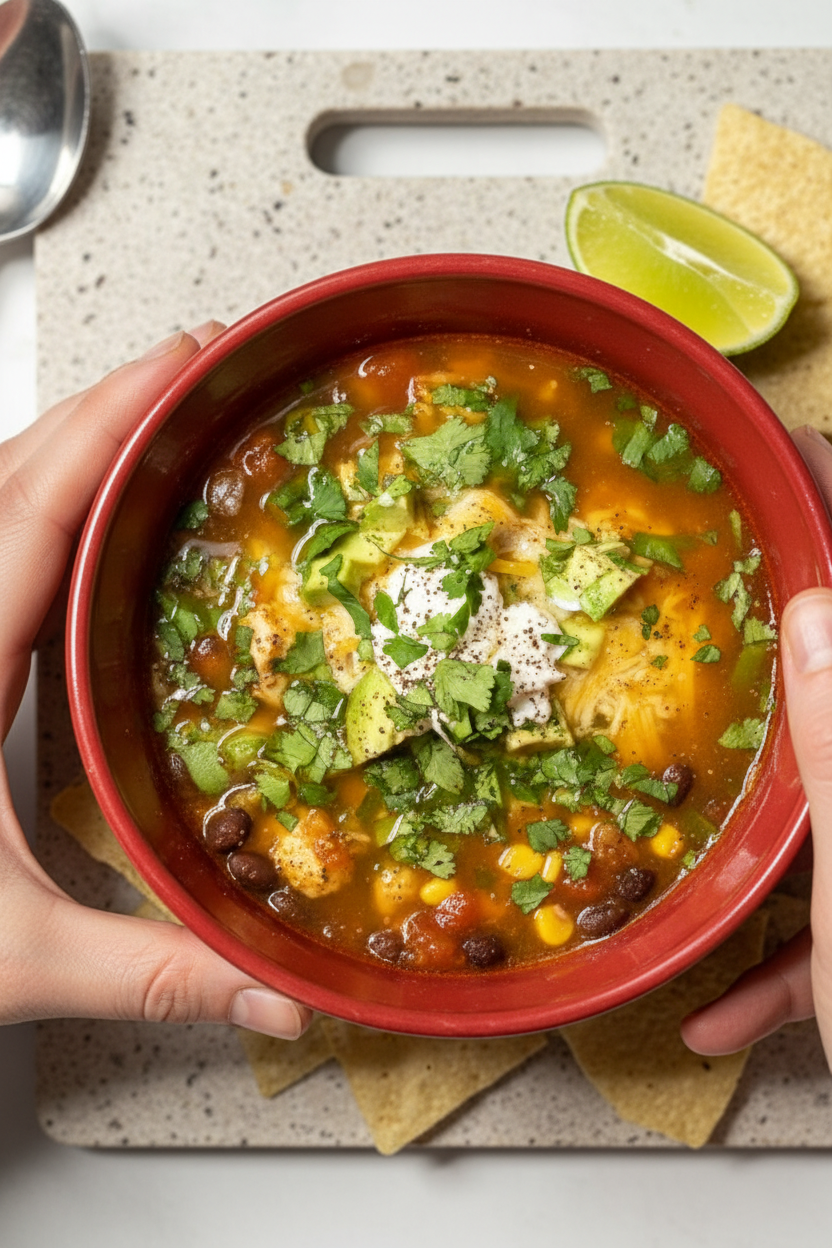 Easy Instant Pot Chicken Taco Soup
