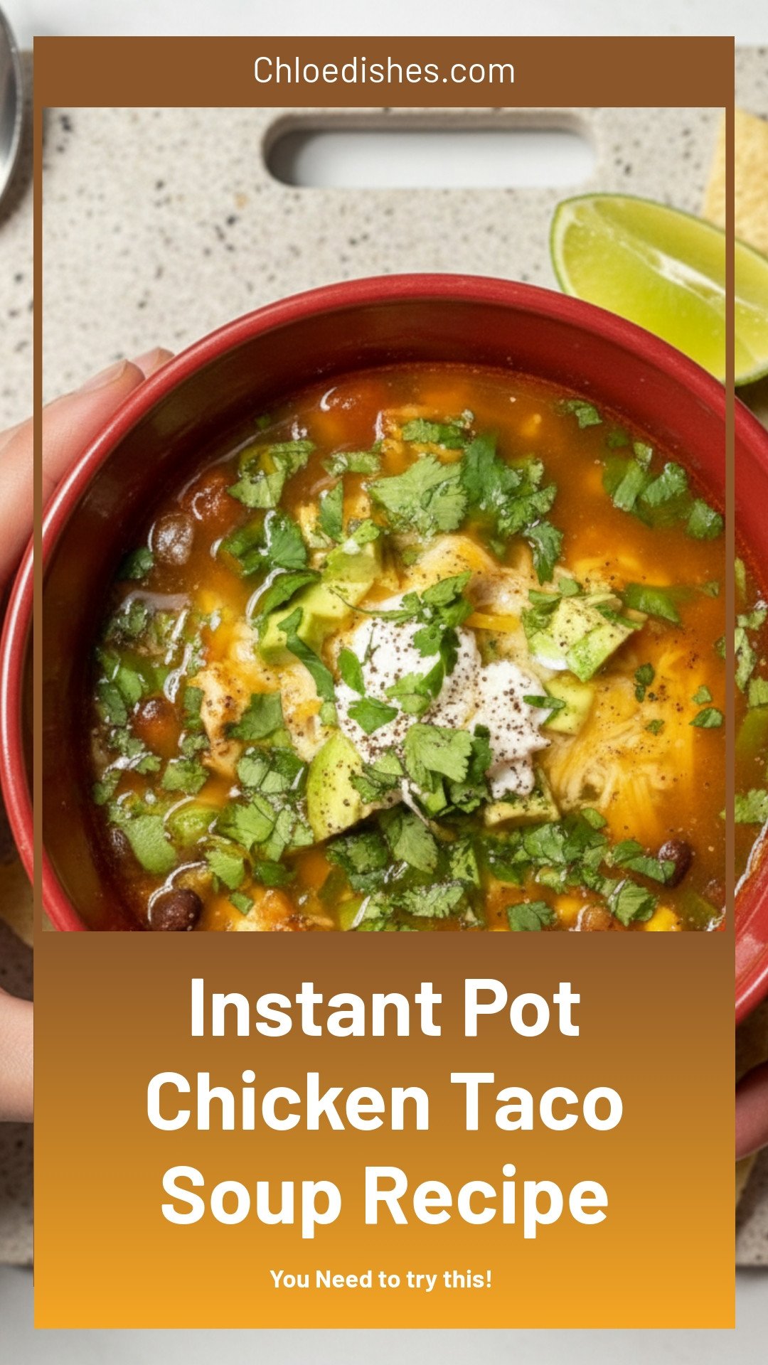 Easy Instant Pot Chicken Taco Soup