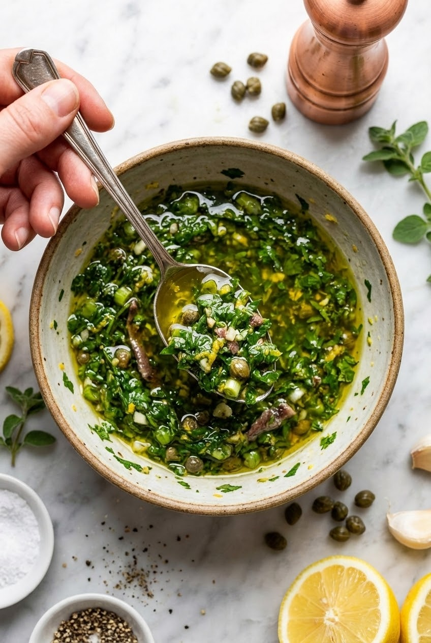 Kate's Best Italian Salsa Verde Recipe With Capers