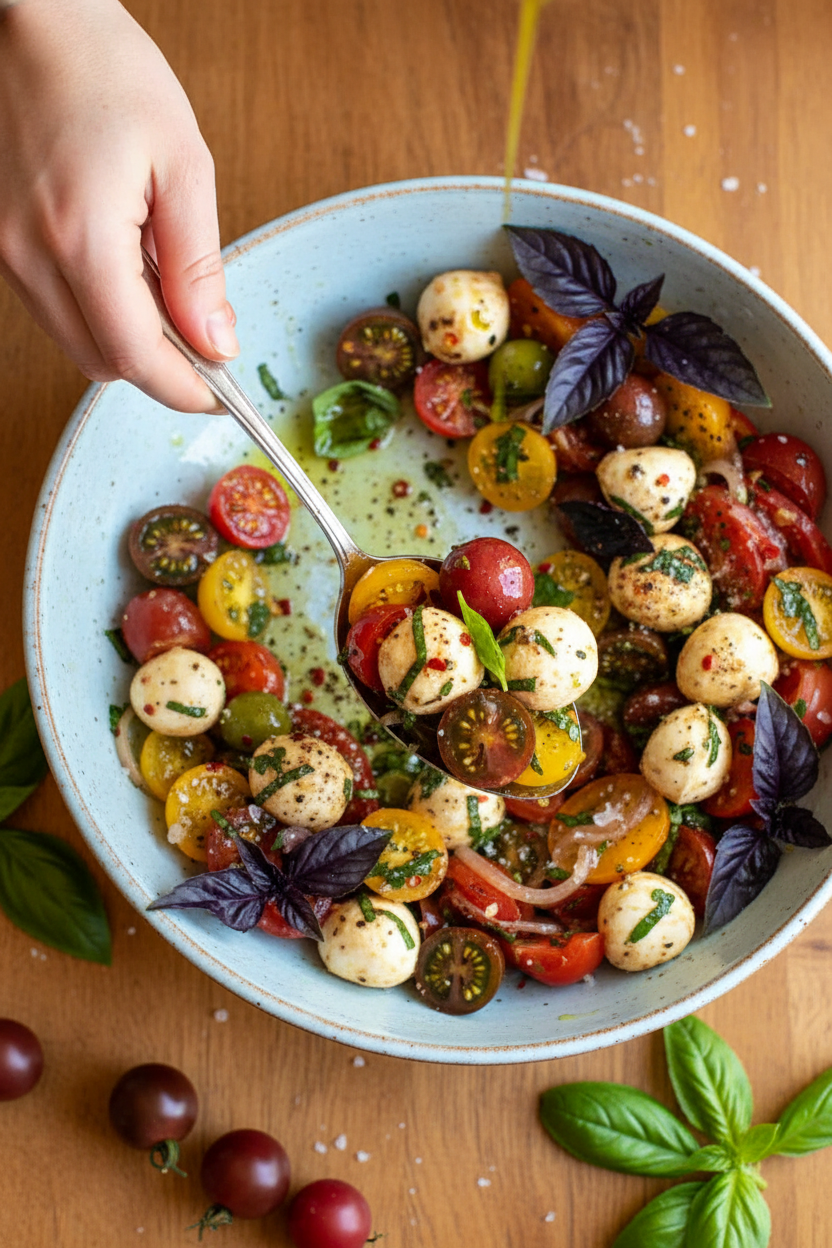 Kate's Best Tomato Basil Salad Recipe