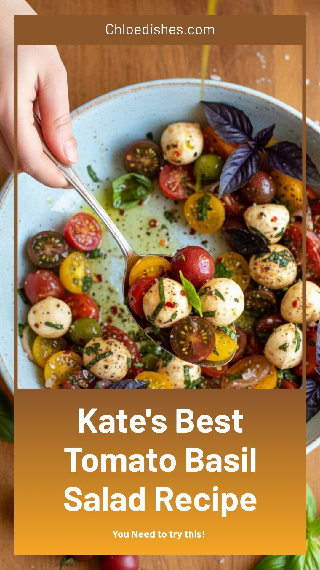 Kate's Best Tomato Basil Salad Recipe