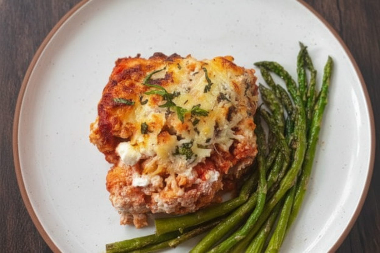 Keto Italian Ground Turkey Broccoli Casserole