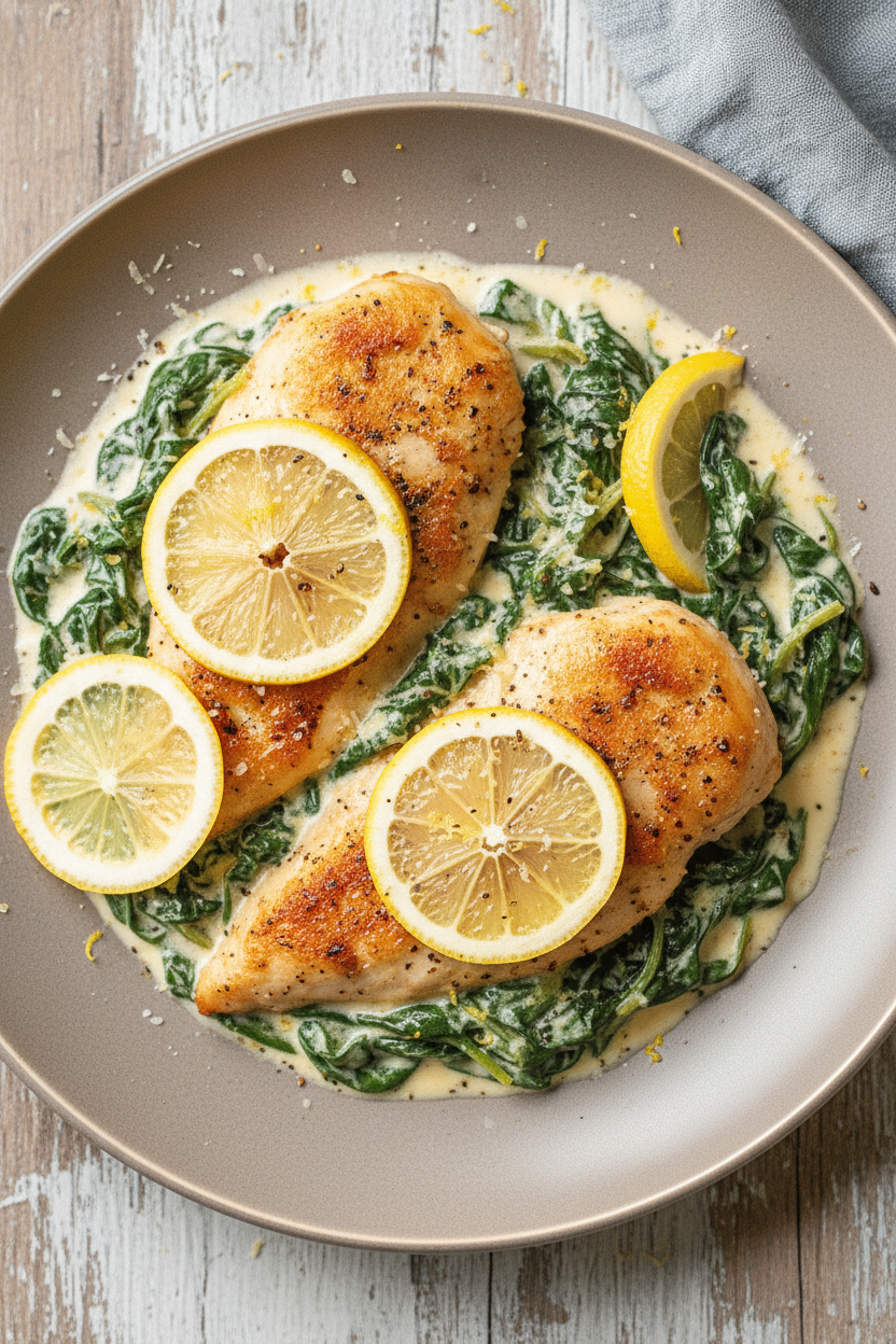 Why Lemon Spinach Parmesan Chicken