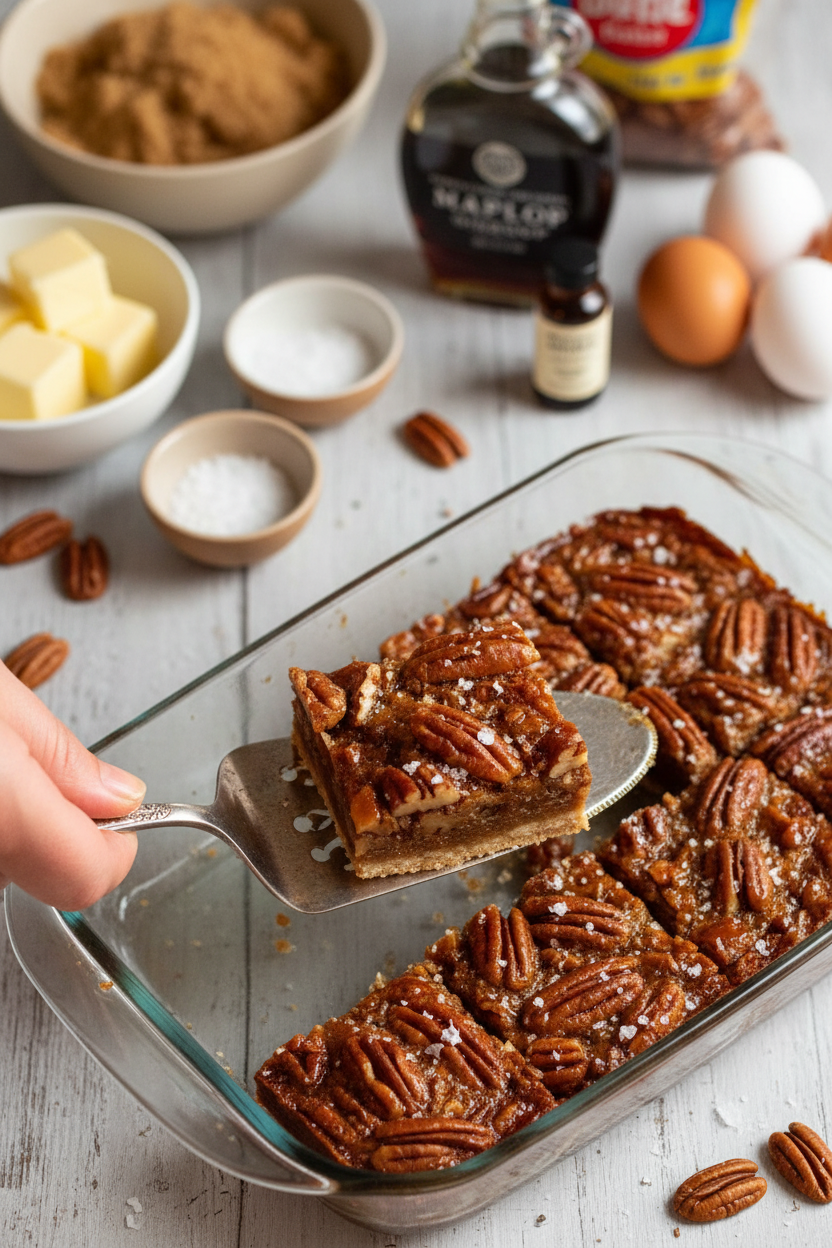 Maple Pecan Pie Bars