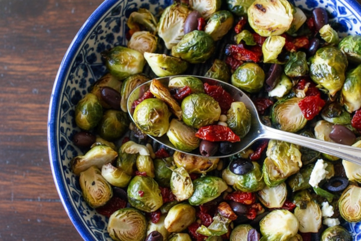 Mediterranean Brussels Sprouts Recipe Easy Oven Roasted