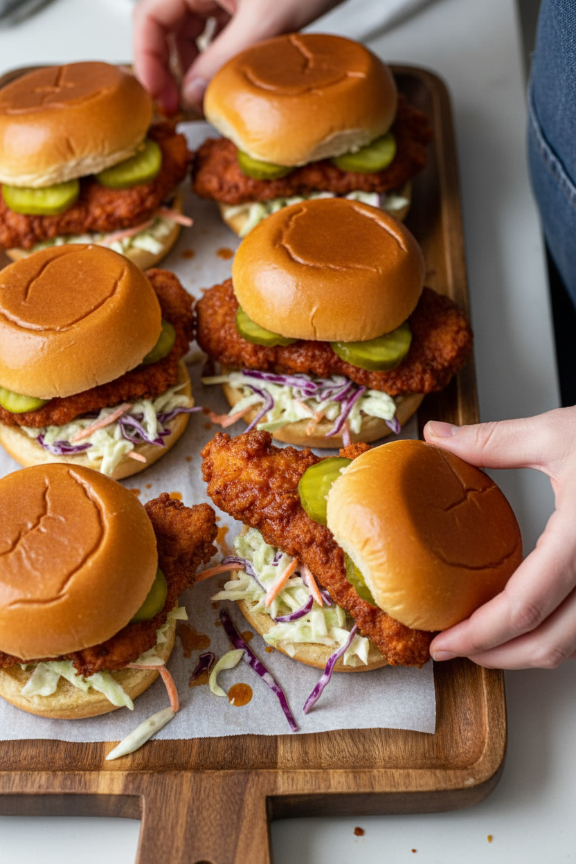 The Best Nashville Hot Chicken Sliders