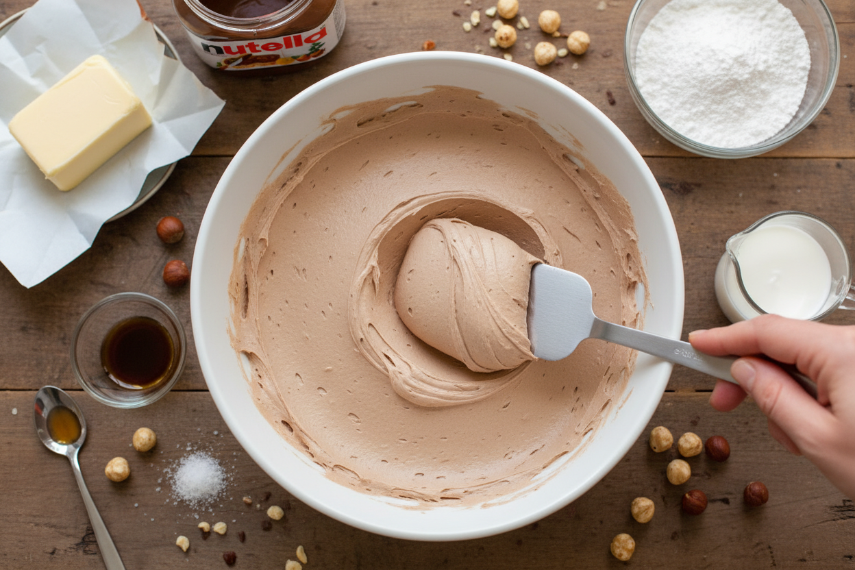Nutella Buttercream: Nutella Buttercream Recipe Easy Chocolate Hazelnut Frosting