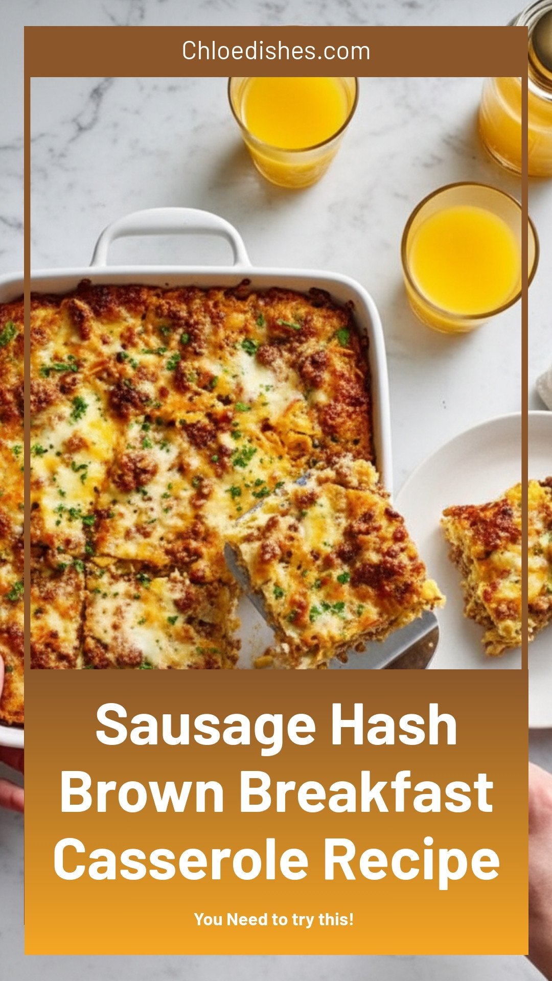 Sausage Hash Brown Breakfast Casserole Recipe