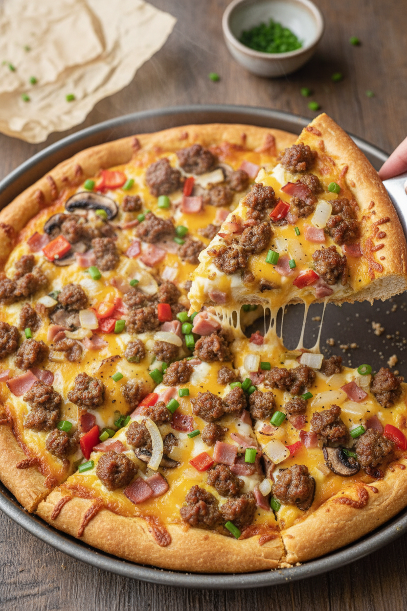 School Breakfast Pizza Recipe