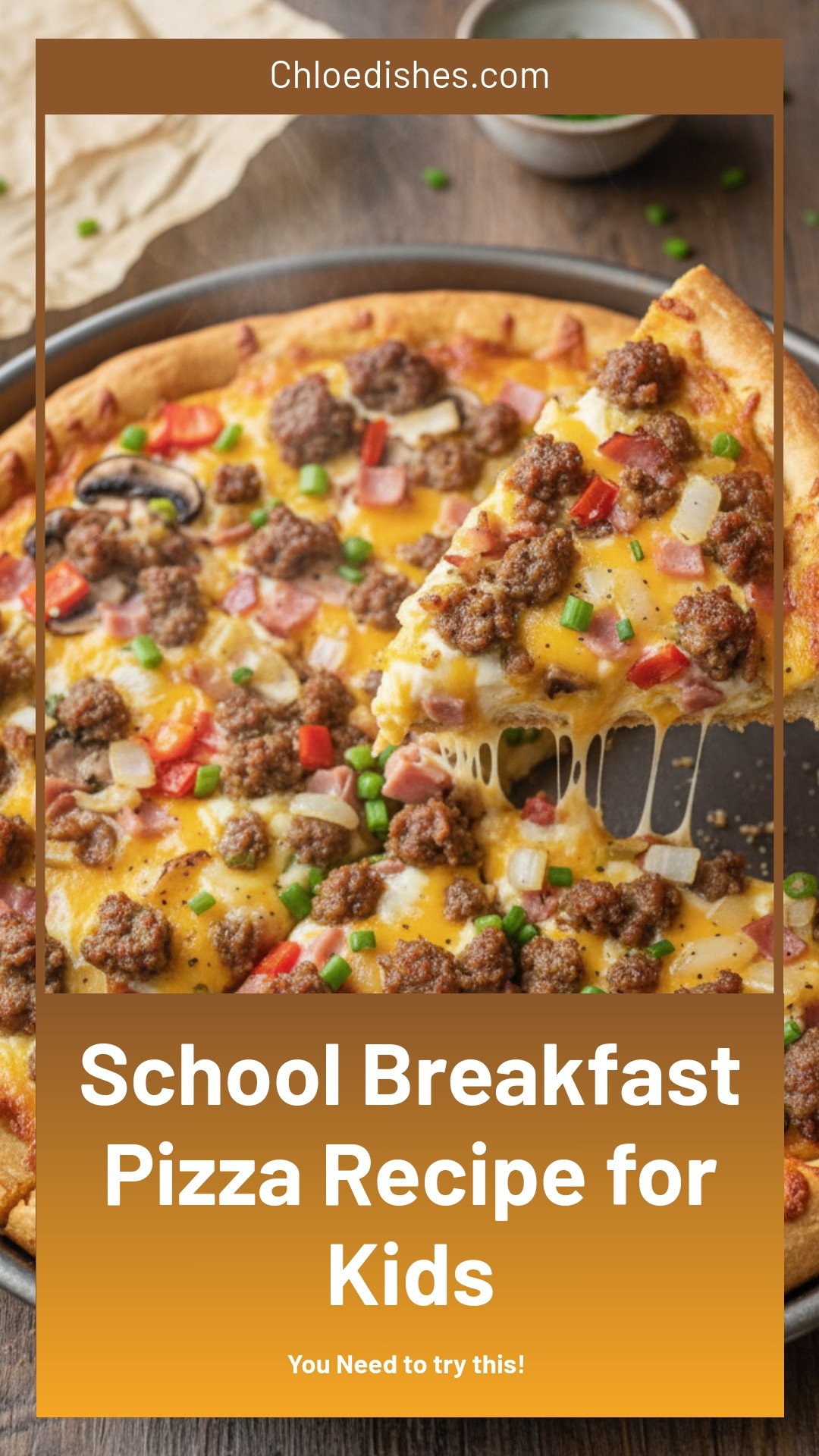 School Breakfast Pizza Recipe