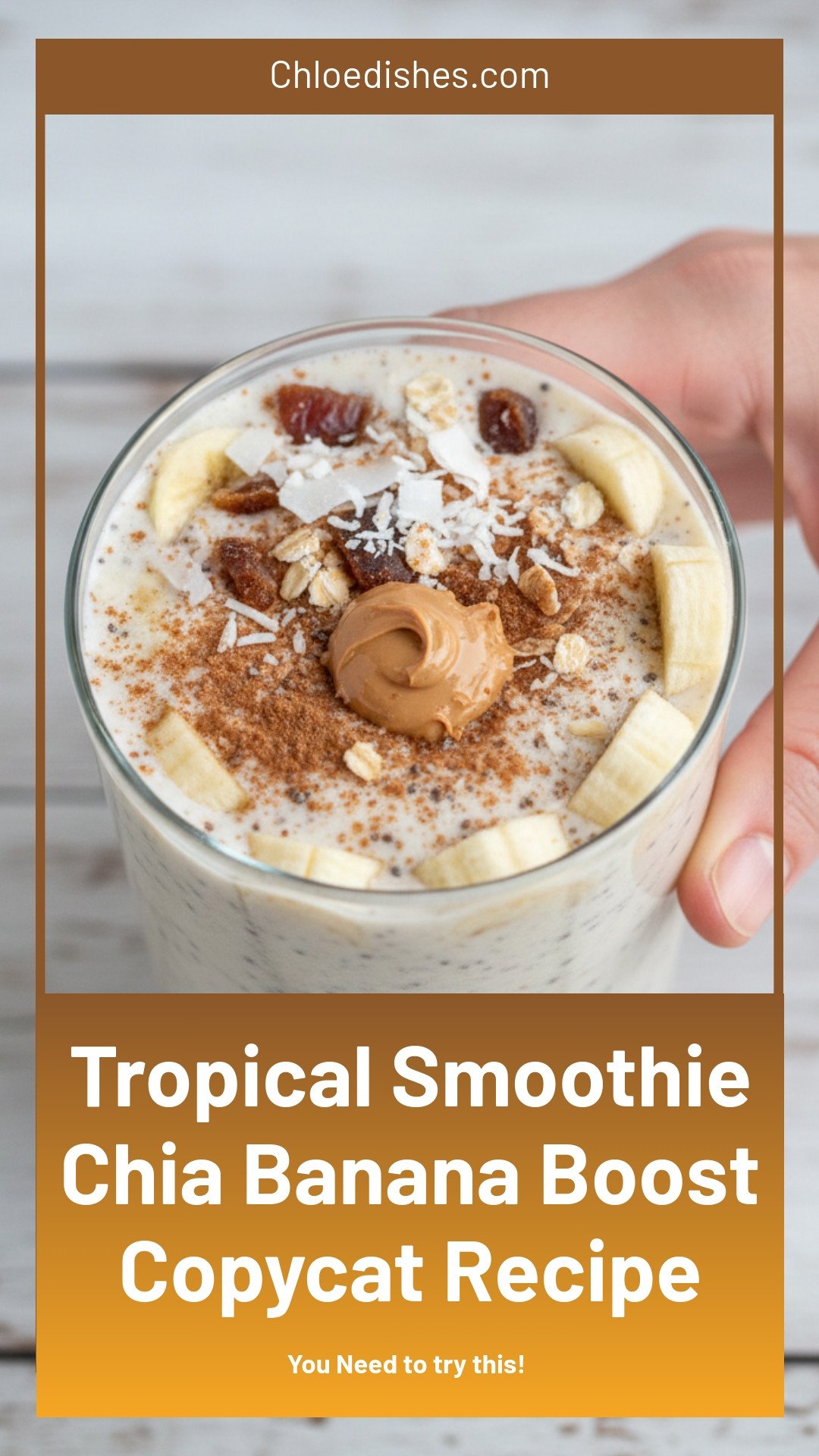 Tropical Smoothie Chia Banana Boost Copycat