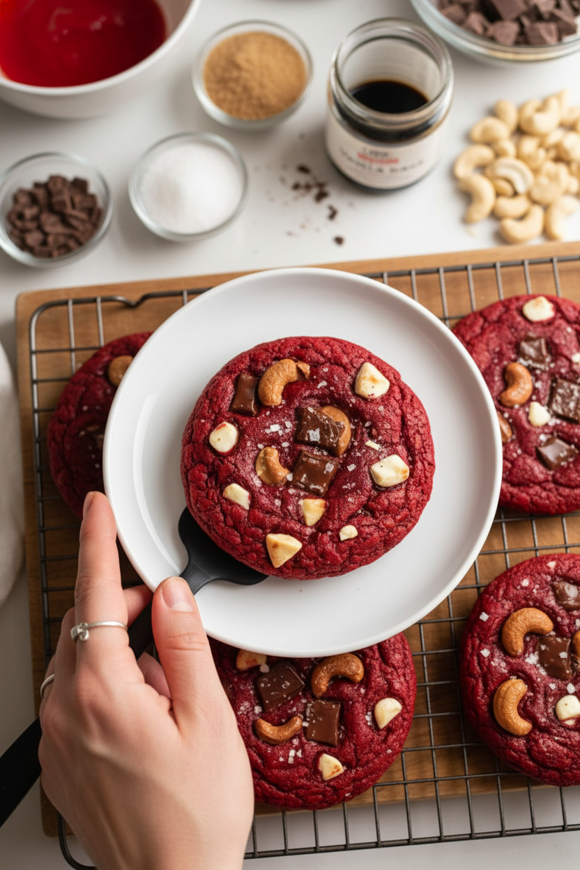 The Ultimate Red Velvet Chocolate Chip Cookies
