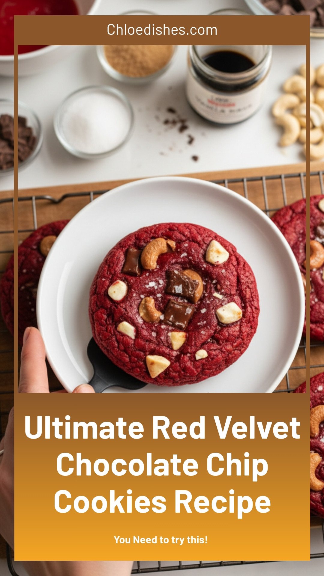The Ultimate Red Velvet Chocolate Chip Cookies