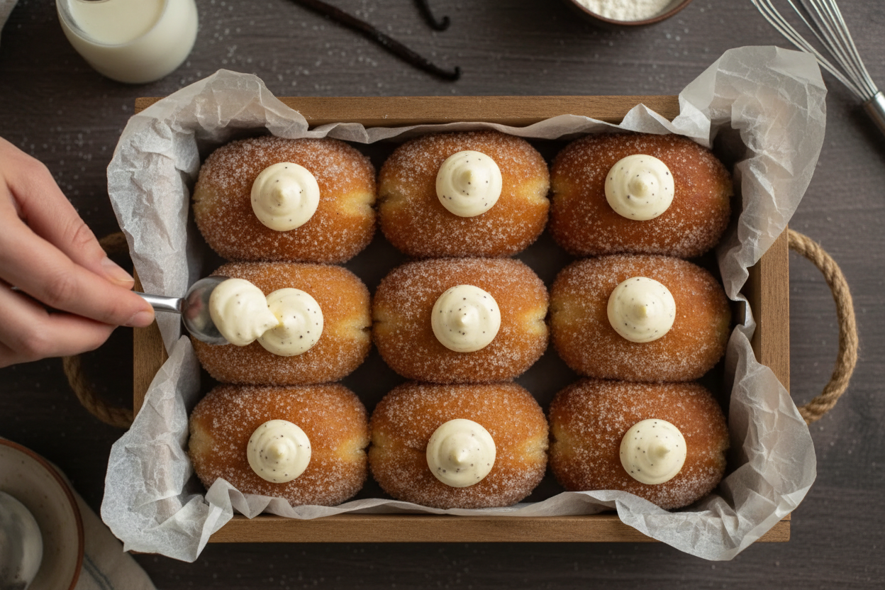 Vanilla Cream Donuts: Vanilla Cream Donuts Recipe Homemade