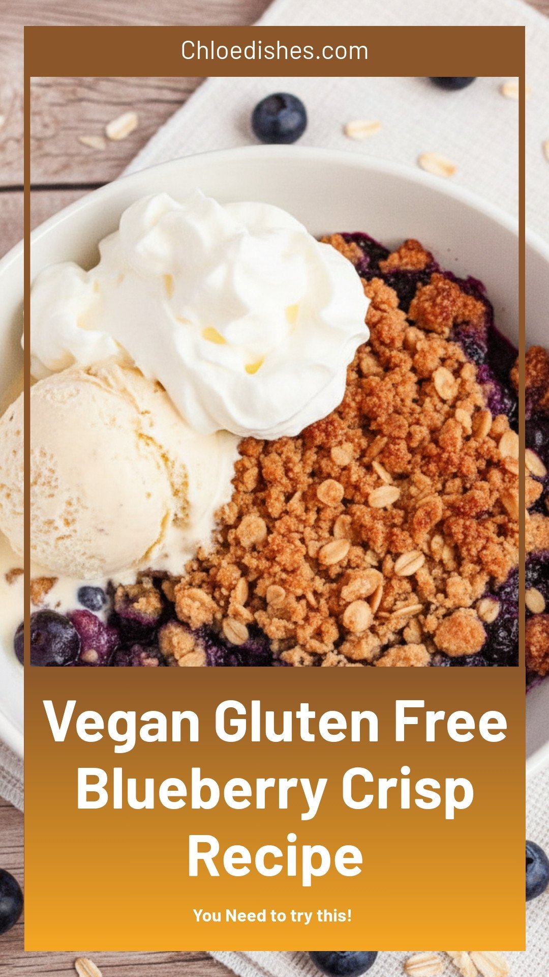 Gluten-Free Blueberry Crisp (Vegan)