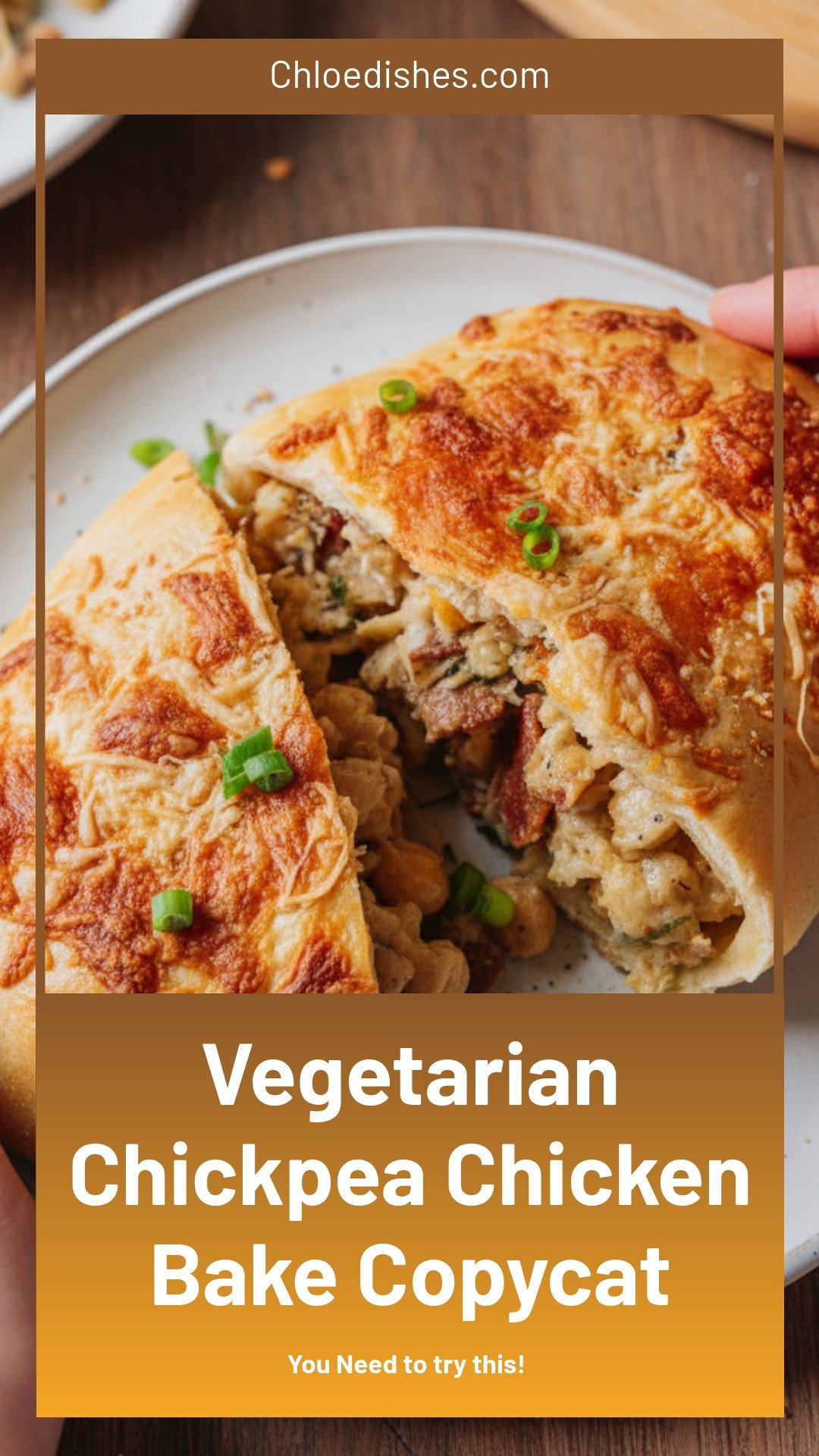 Vegetarian Costco Chicken Bake (With Chickpeas!)