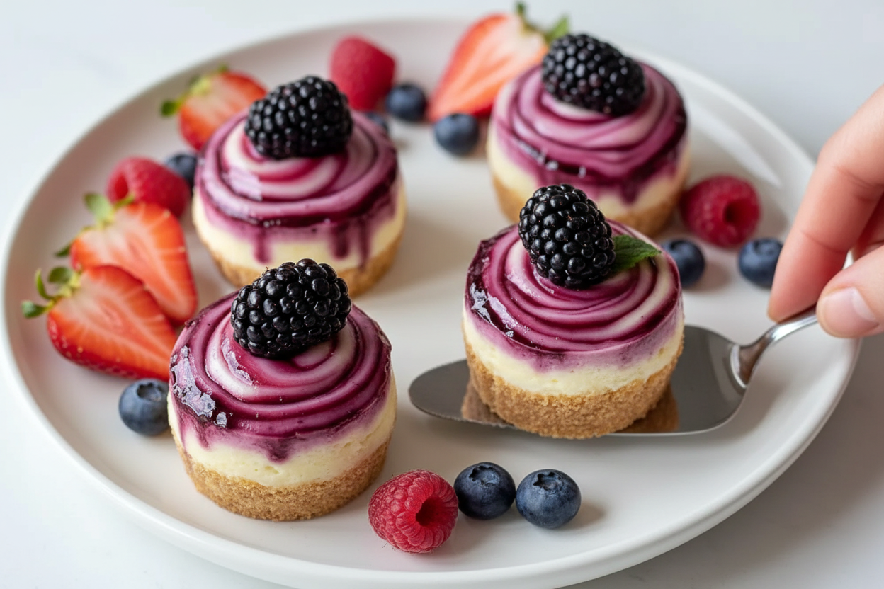 Berry Swirl Cheesecake Bites Recipe