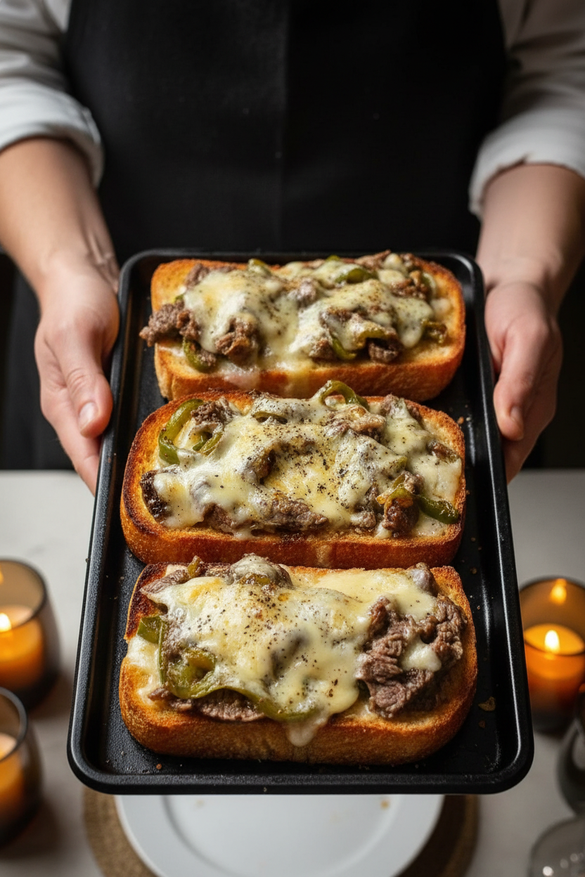 Indulge in the Best Steak and Cheese Garlic Toast Recipe Today!