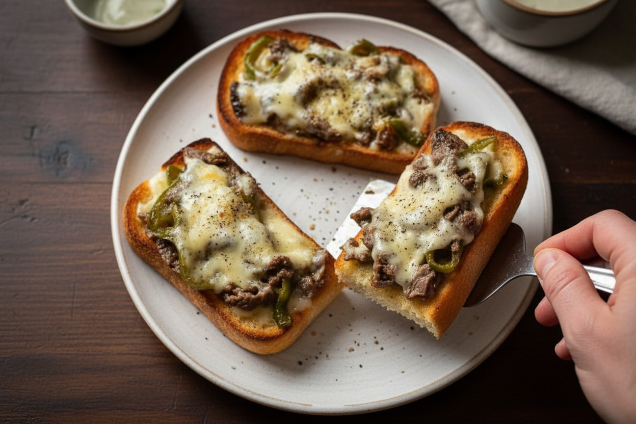 Best Steak and Cheese Garlic Toast Recipe