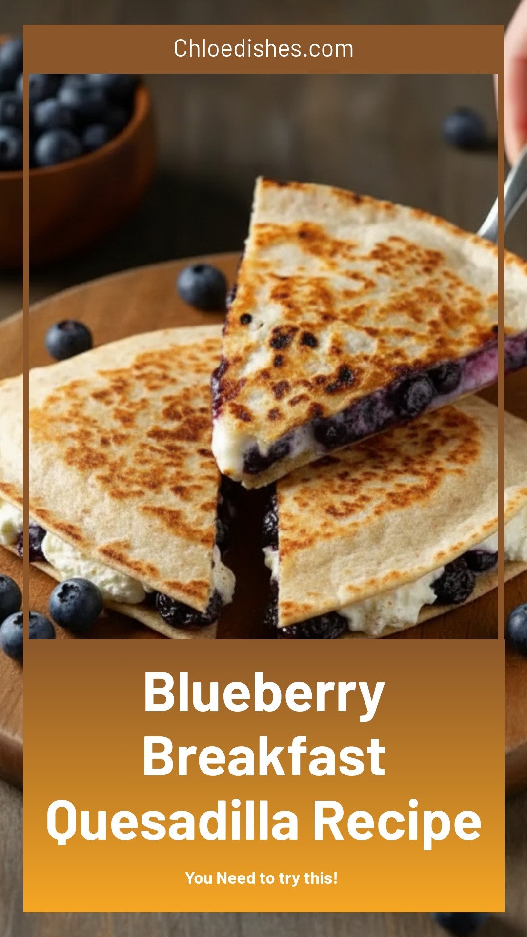 Blueberry Breakfast Quesadilla