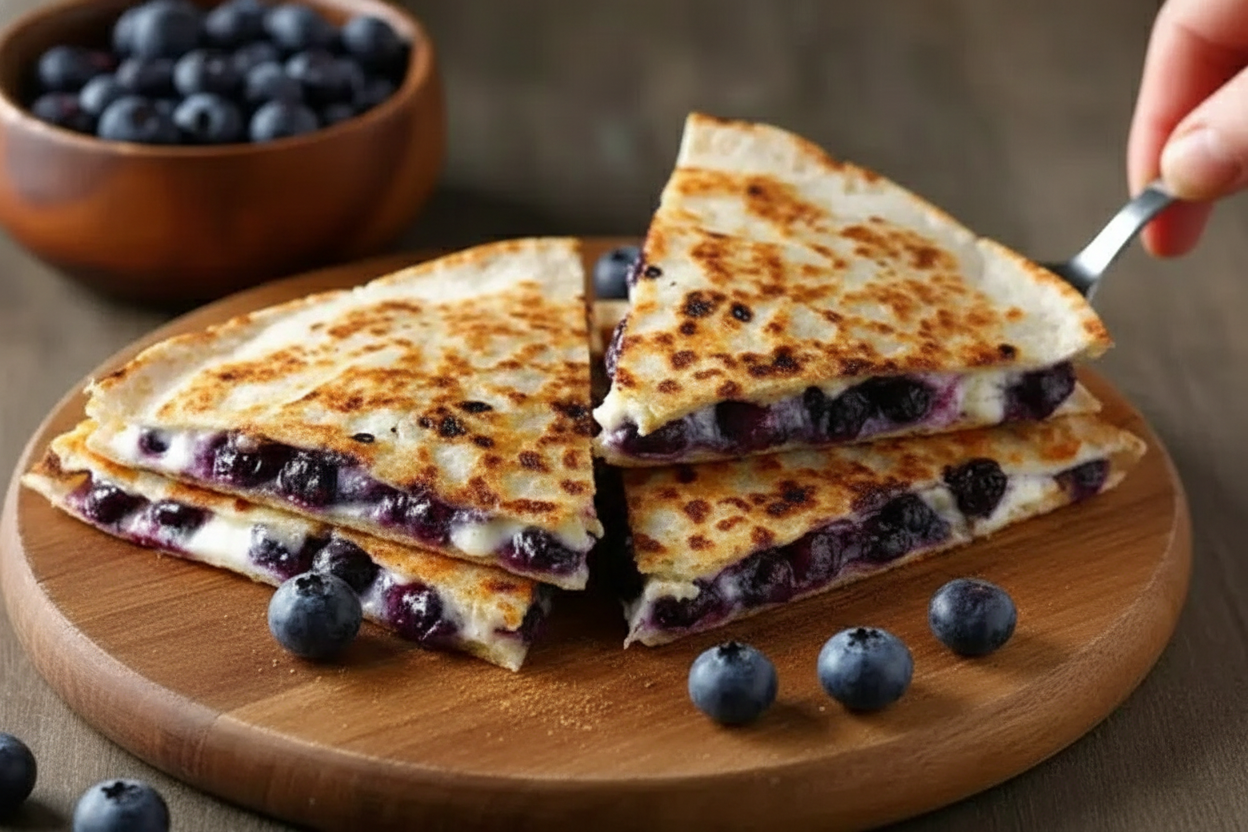 Blueberry Breakfast Quesadilla Recipe