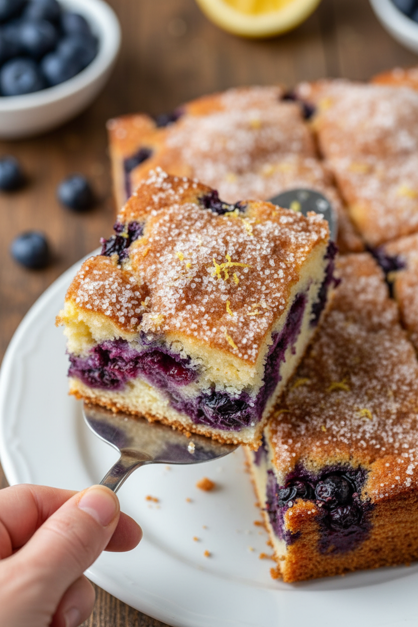 Buttermilk Blueberry Breakfast Cake Recipe