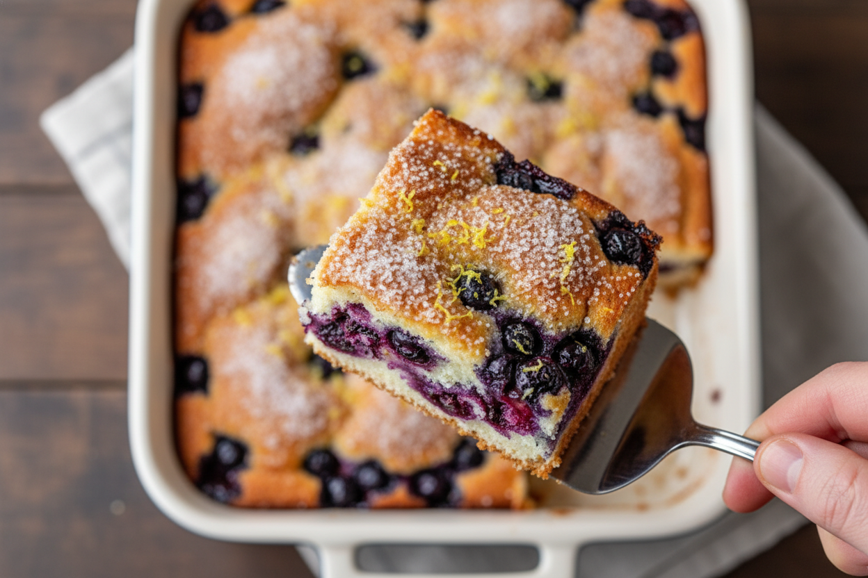 Buttermilk Blueberry Breakfast Cake Recipe