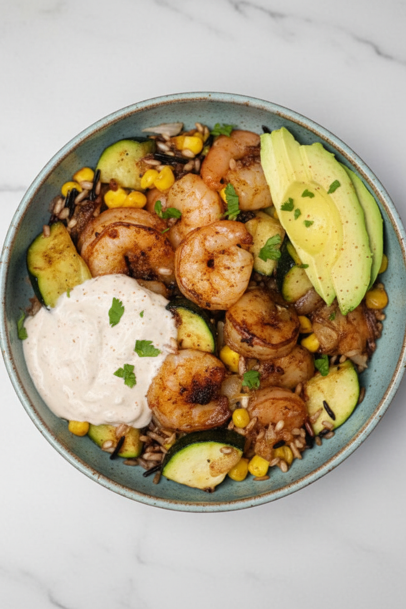 Cajun Shrimp and Rice Bowl