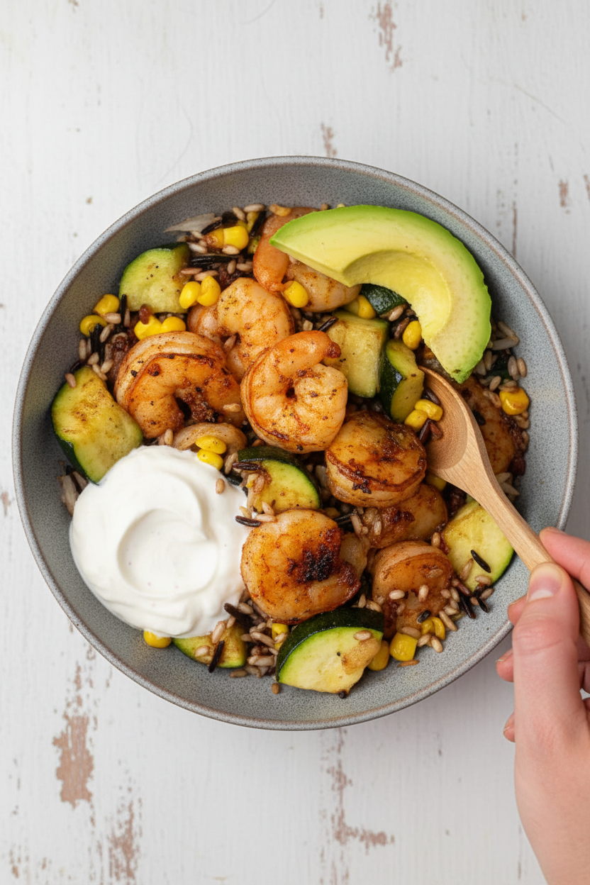 Cajun Shrimp and Rice Bowl