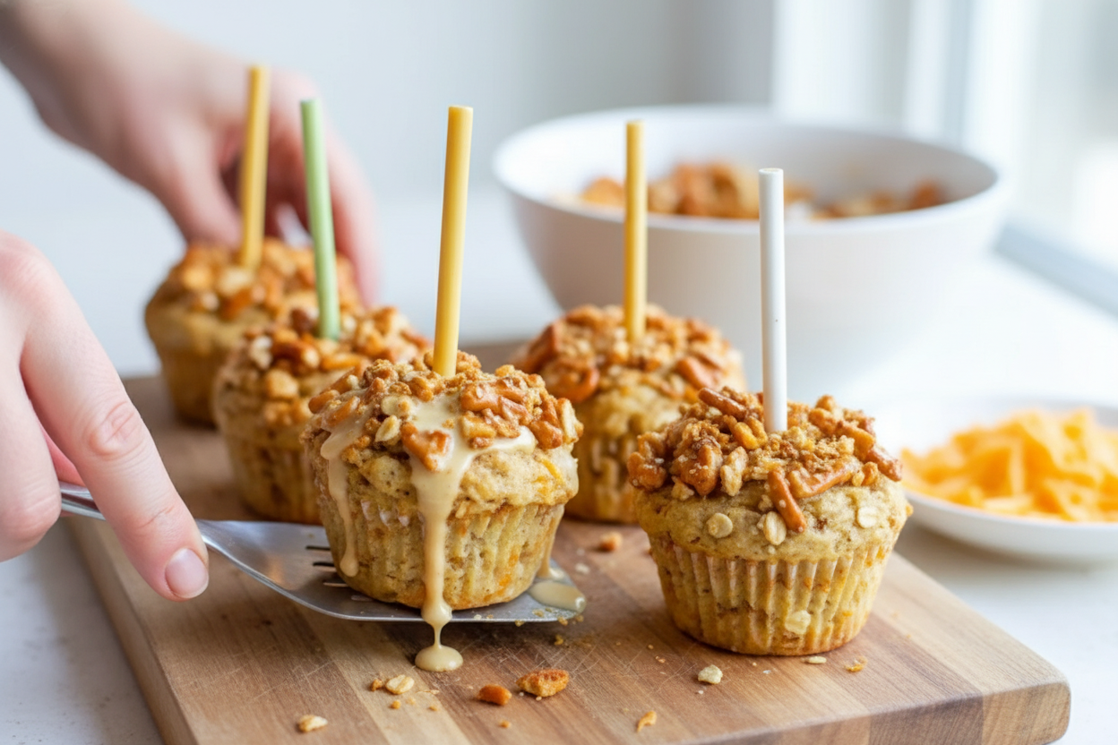 Cheesy Pretzel Pumpkin Chai Muffin Recipe