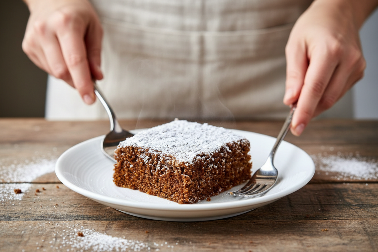 Cinnamon Gingerbread Snack Cake Recipe