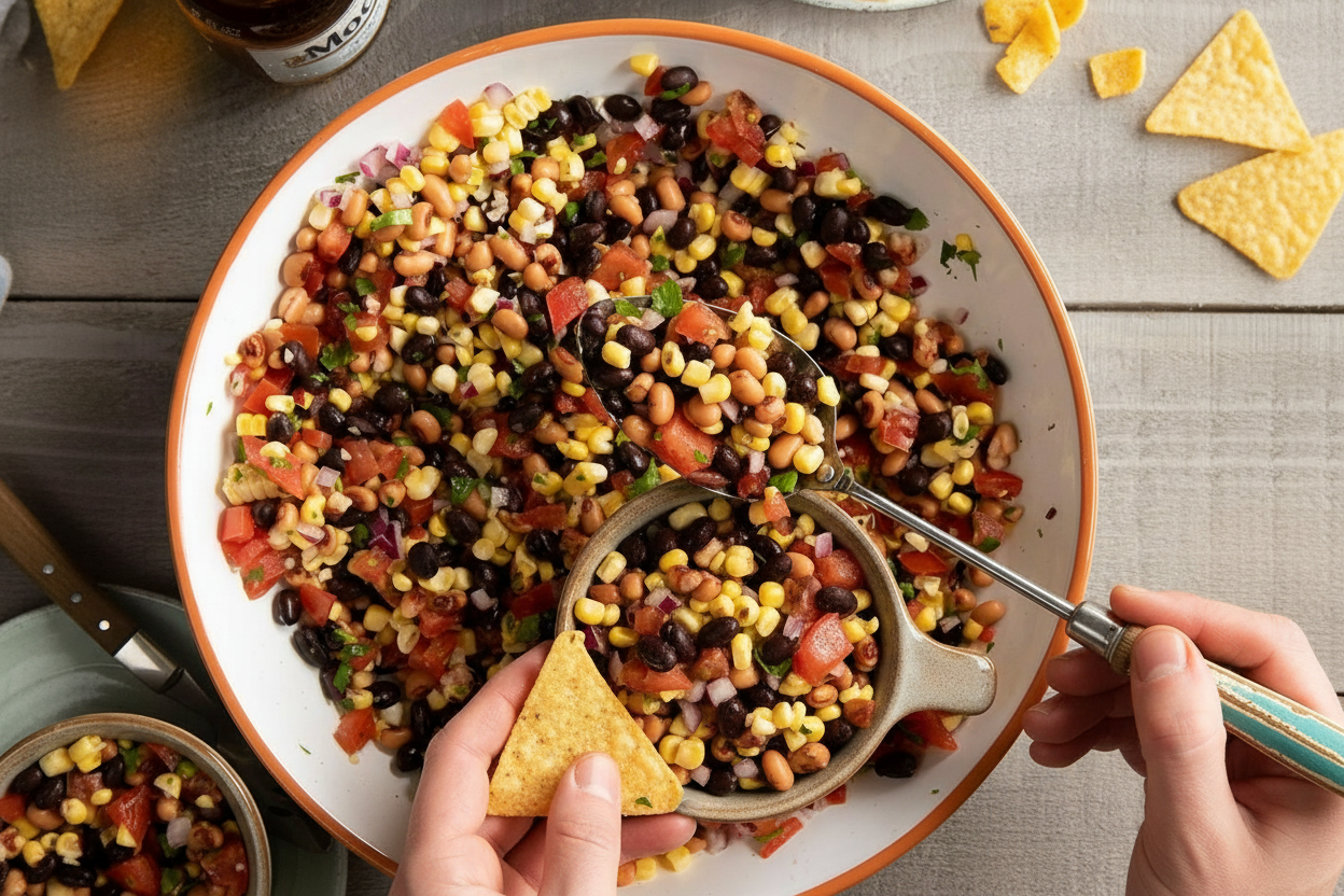 Cowboy Caviar Corn and Black Bean Salad Recipe
