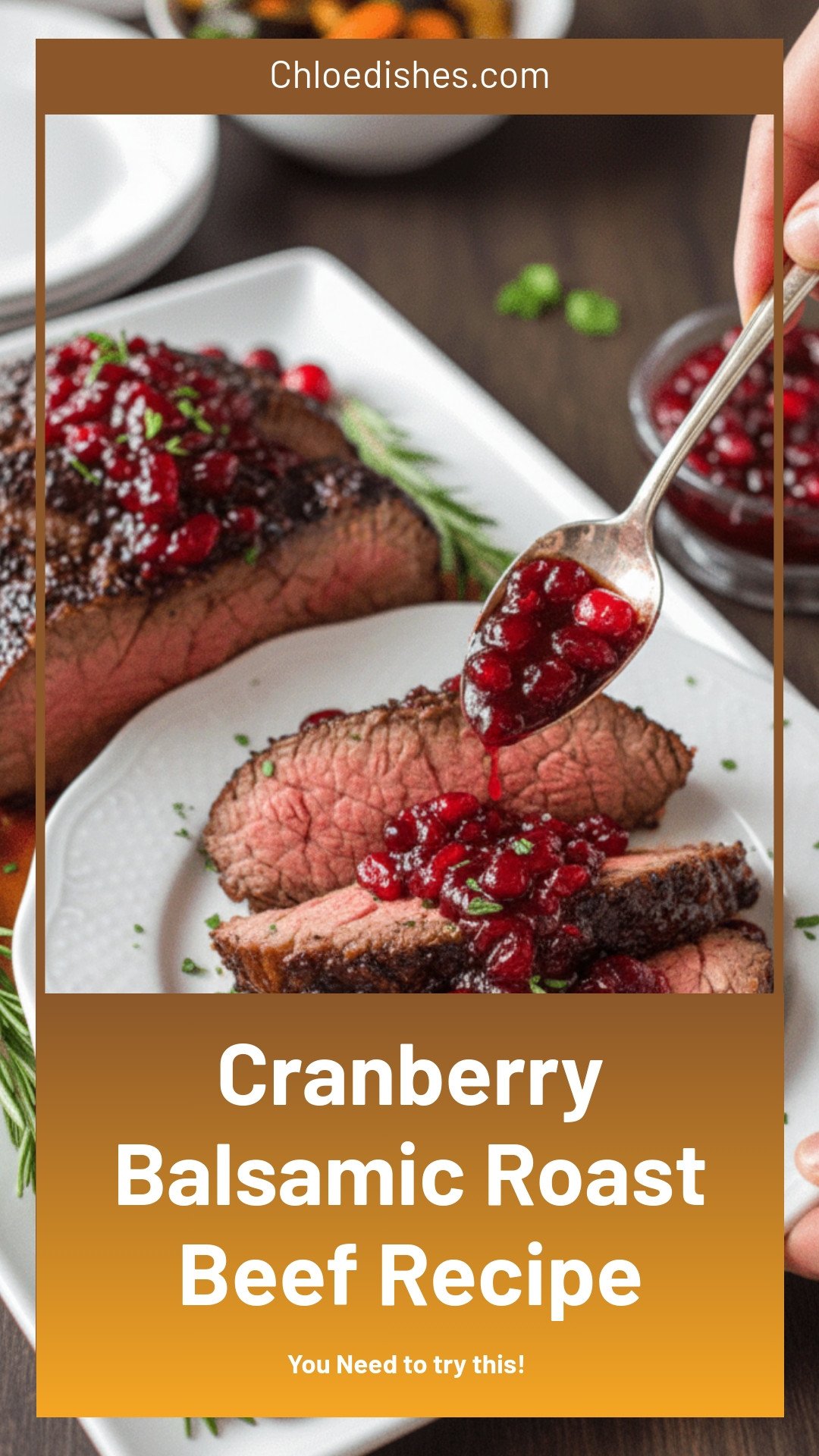 Cranberry Balsamic Roast Beef Recipe