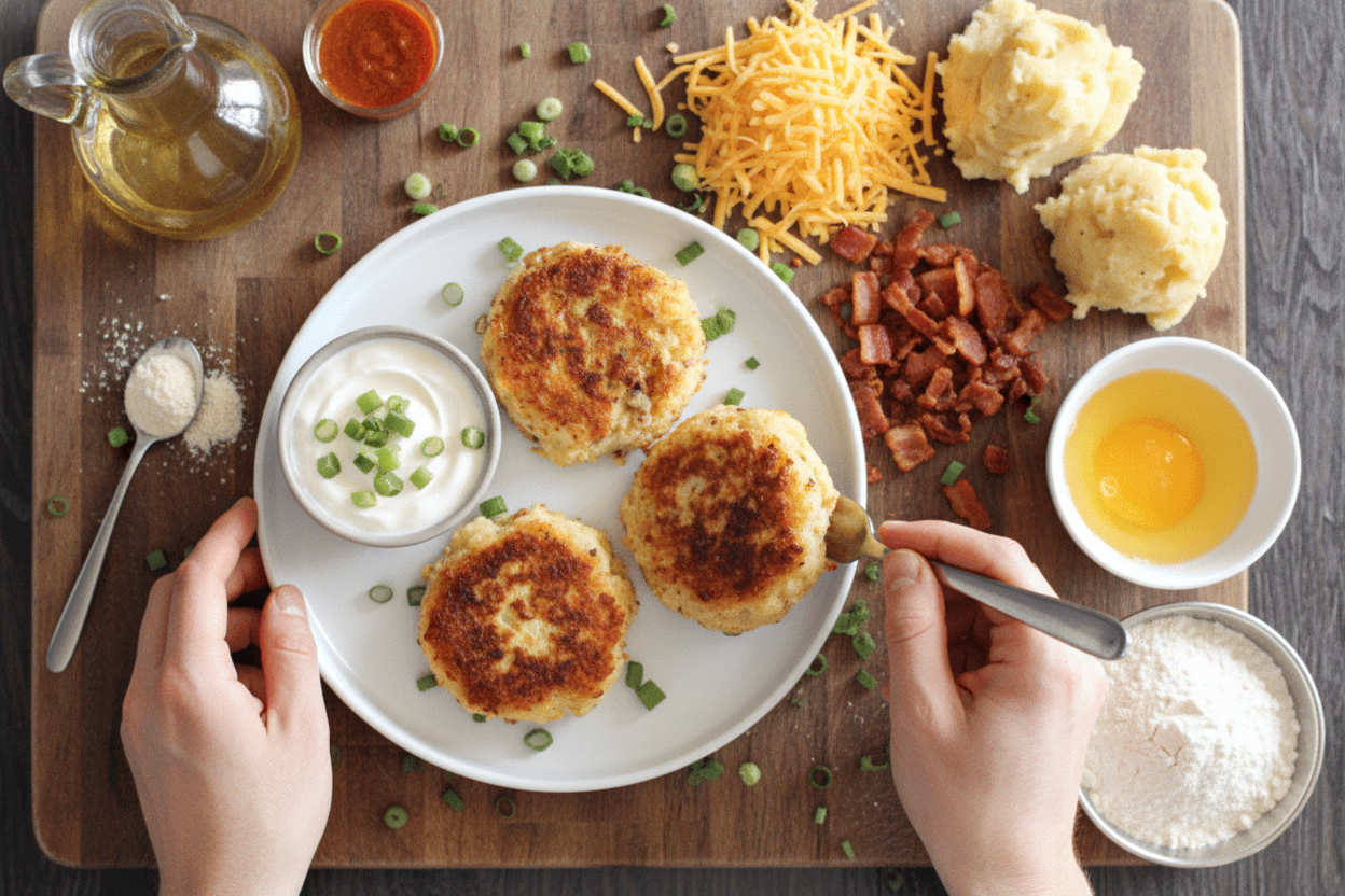 Crispy Mashed Potato Fritters Recipe
